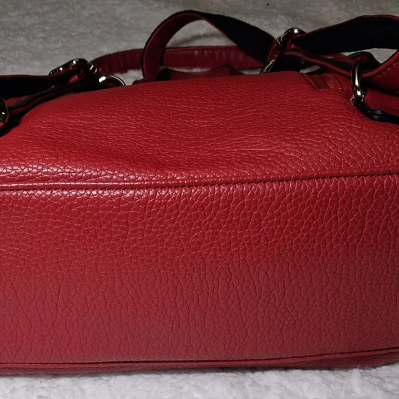 Mellow World Red Studded Convert Backpack Vegan Leather Rocker Festival Bag - Picture 3 of 8